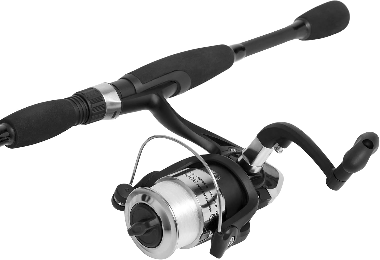 Fiberglass Fishing Pole - Strike Series 78-Inch Collapsible Rod and Spinning Reel Combo, EVA Handle, Pre-Spooled Reel, Fishing Gear for Catching Walleye, Bass, Trout, and More by Wakeman