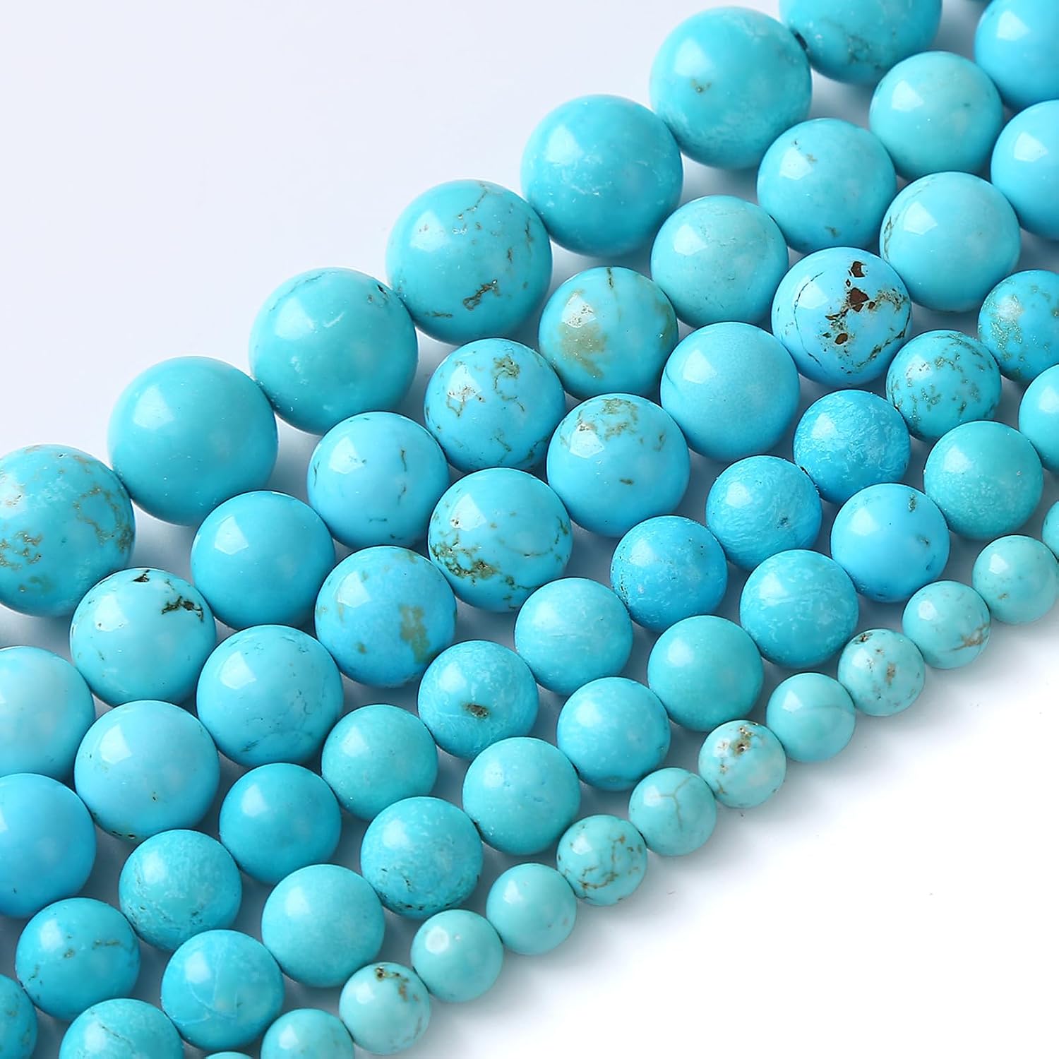 12MM 32PCS Natural Stone Turquoise Beads for Jewelry Making DIY Bracelet