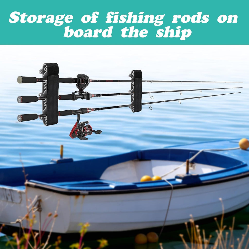 2 Pack Boating Vertical Fishing Rod Holders, Vertical Fishing Rod Rack