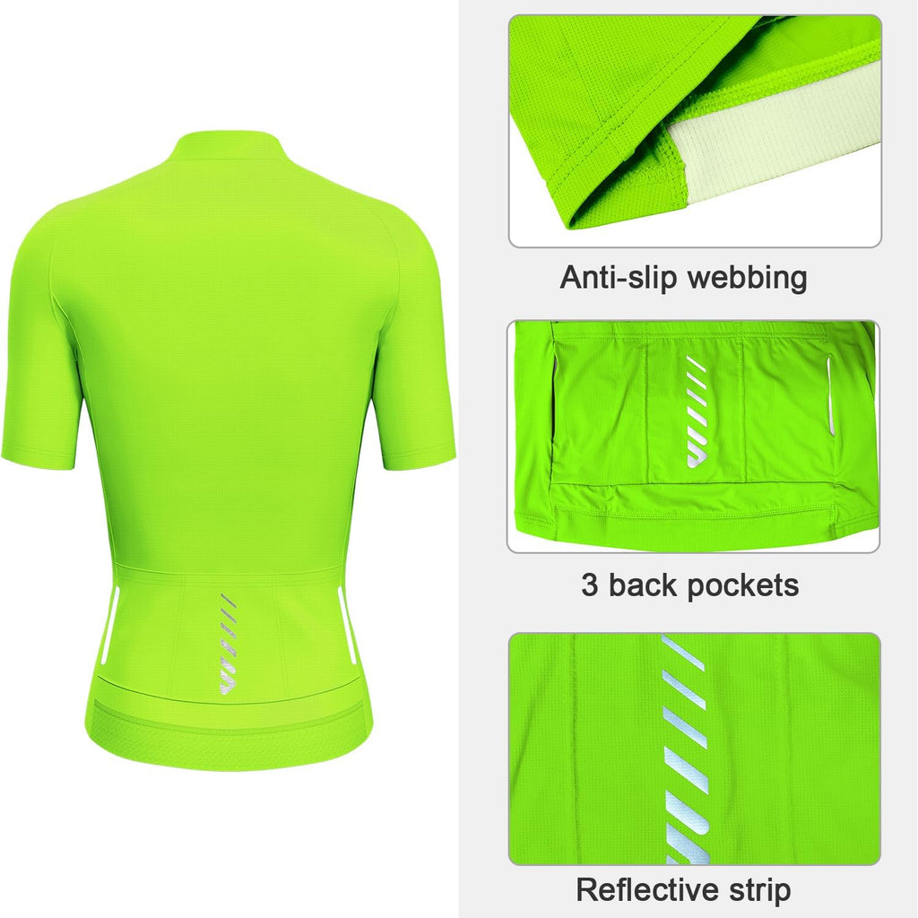 Wulibike Cycling Jersey Women Long Sleeve,Bike Shirts for Women Biking Tops Breathable Cycle Jerseys with 4 Pockets