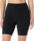 Amazon Essentials Women's Active Total Train High Waist 7" Gym Workout Biker Shorts with Pockets
