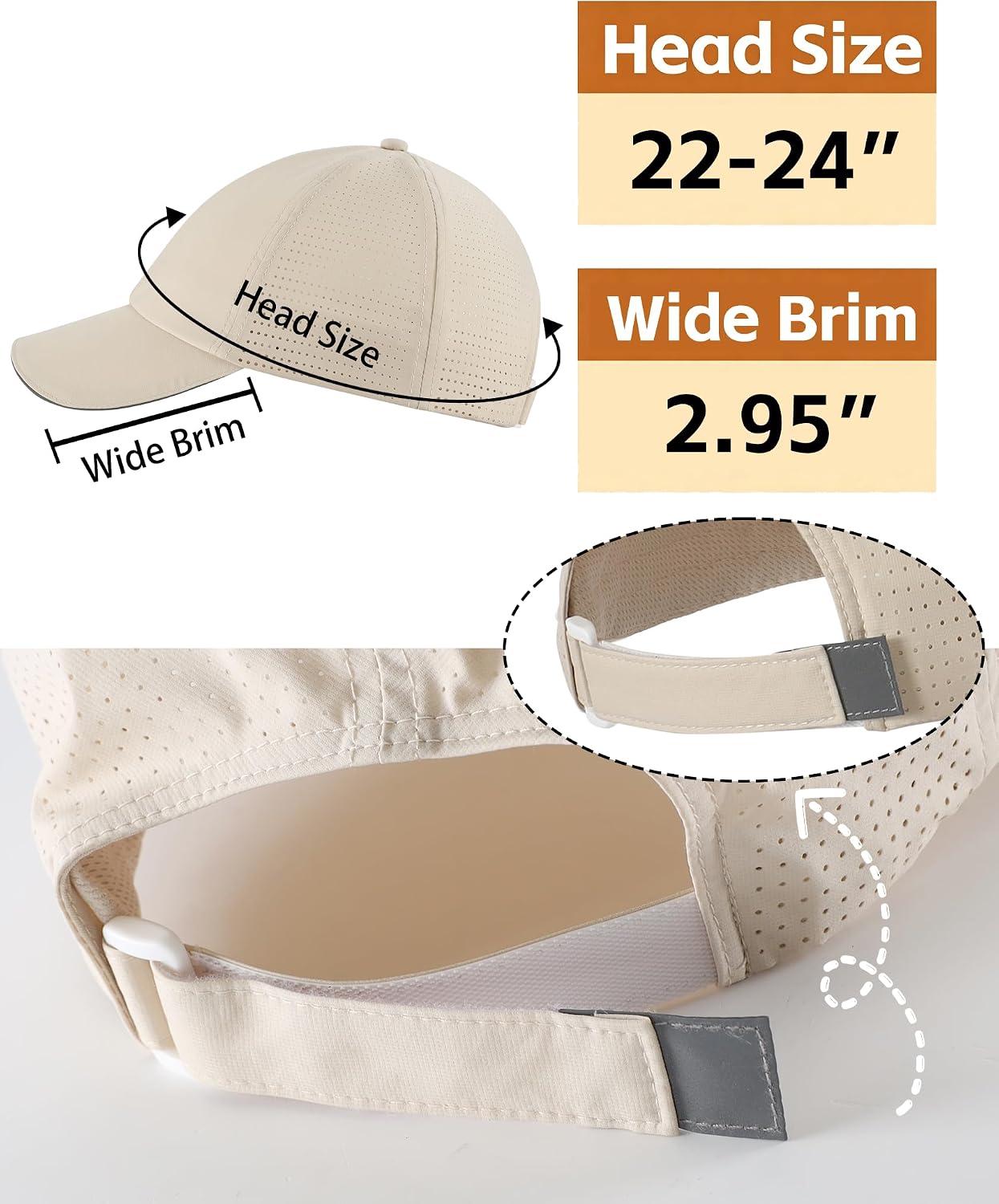 Home Prefer Reflective Water Repellent Quick Dry Airy UPF50+ Sun Hat for Men Women Outdoor Sports Baseball Caps Unisex