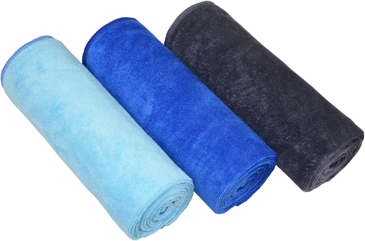 16" x 32"Gym Towels for Men & Women Microfiber Sports Towel Set Fast Drying & Absorbent Workout Sweat Towels for Fitness,Yoga, Golf,Camping 3-Pack Gift