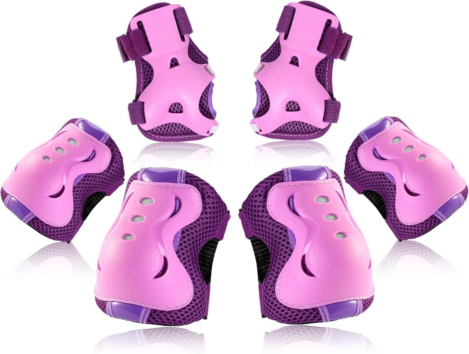 BOSONER Kids/Youth Knee Pad Elbow Pads Guards Protective Gear Set for Roller Skates Cycling BMX Bike Skateboard Inline Skatings Scooter Riding Sports