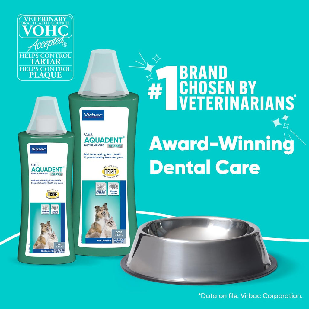 C.E.T. Aquadent Fr3sh Dental Solution for Dogs & Cats, 500 ml