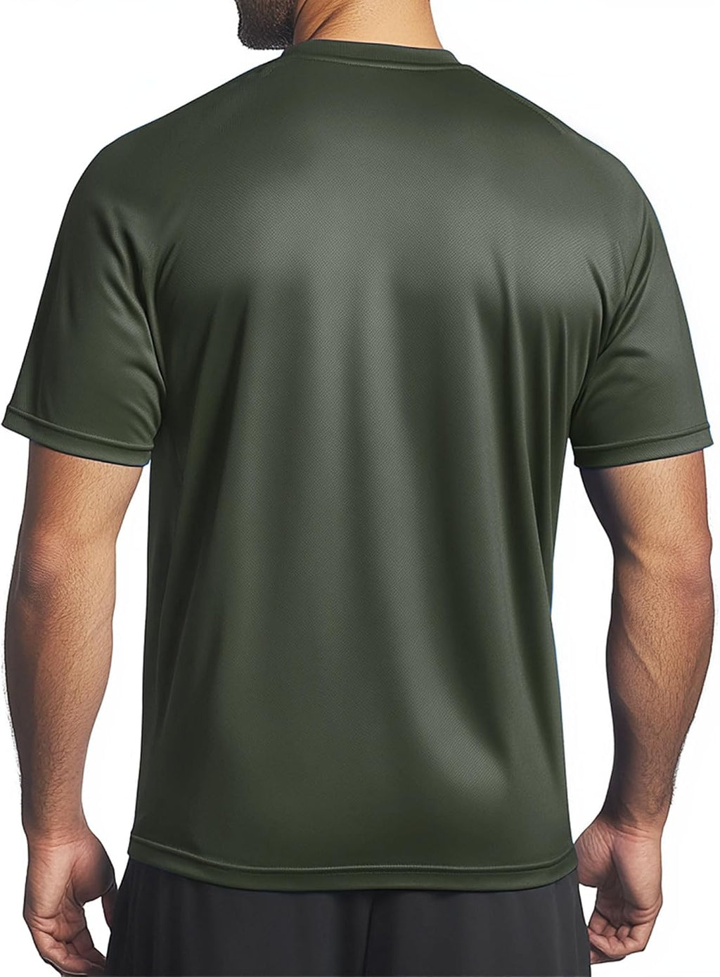 Men's Instant Cooling Crew Neck T-Shirt for Hot Weather