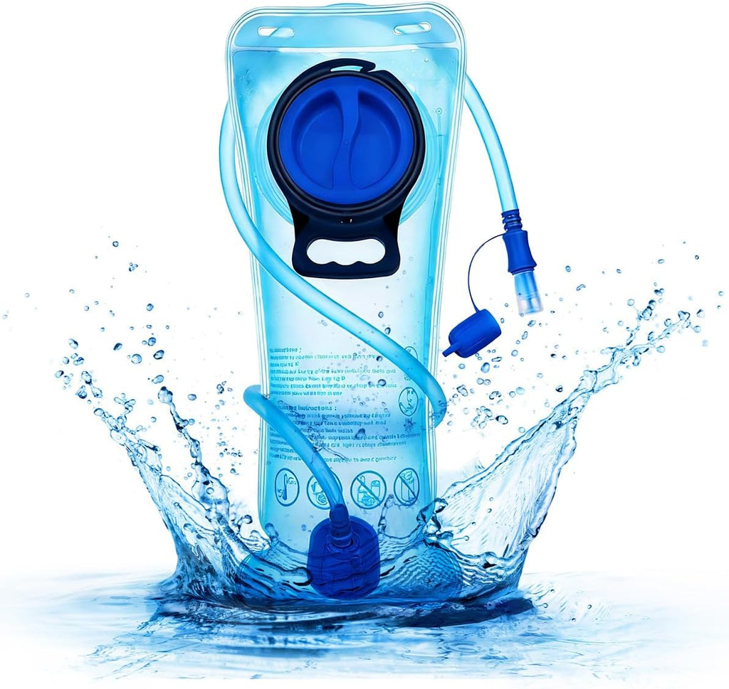 Mothybot 3L 2L 1.5L Hydration Bladder, Upgraded Leak Proof 50OZ/ 70OZ/ 100OZ 3 Liter Water Reservoir for Most Hydration Pack Replacement with Quick Release Insulated Tube & Auto Shut-Off Valve Outdoor