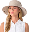 ChicPony™ Big Head Womens Ponytail Bucket Sun Hat Cooling Quick-Dry
