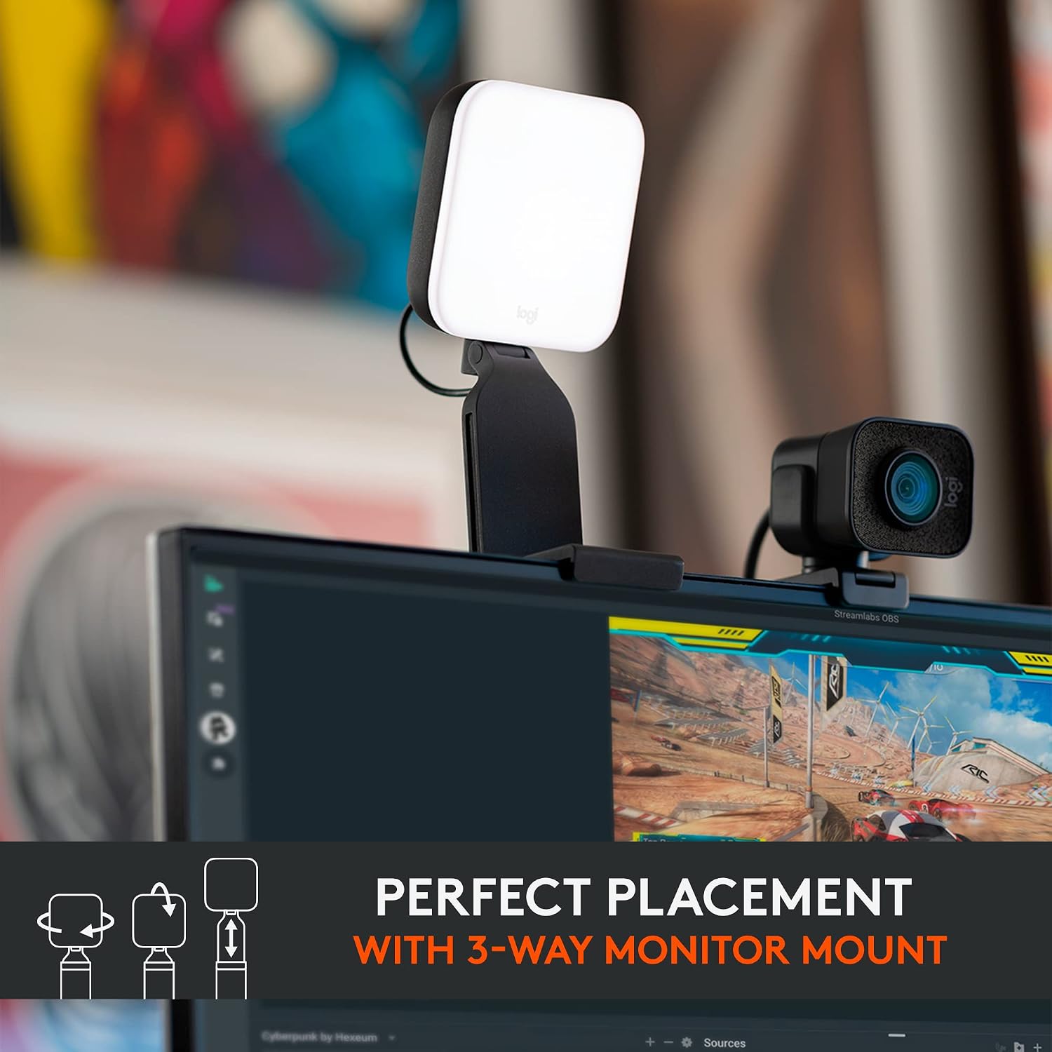 Logitech for Creators Litra Glow Premium LED Streaming Light - Graphite