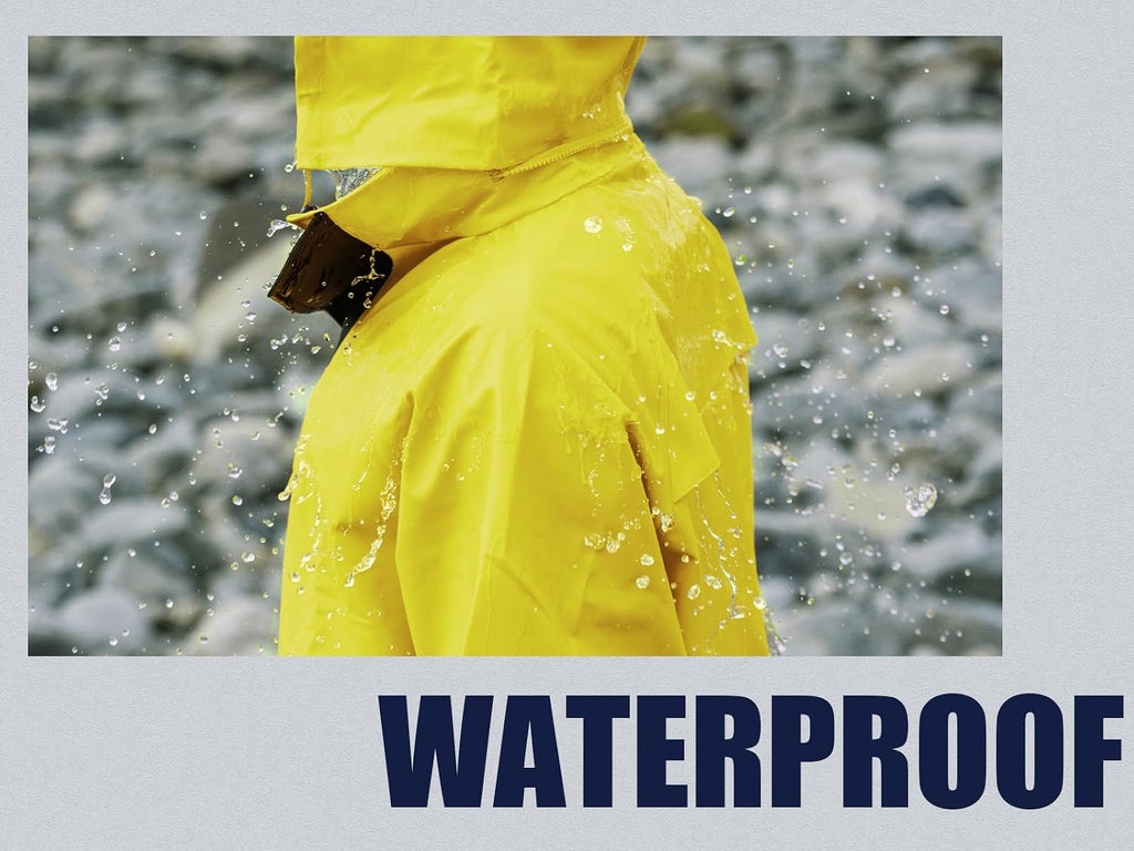 RainRider Rain Suits Waterproof for Men Women Heavy Duty Rain Gear Reflective Jacket Bib Pants 3 Pieces Rainwear