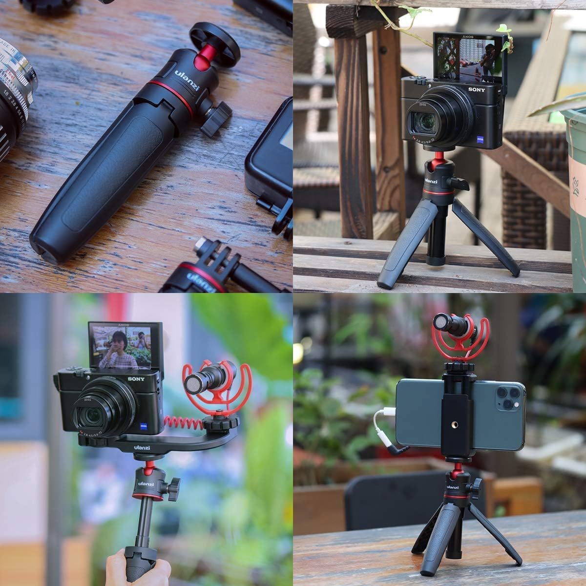 ULANZI MT-08 Mini Extension Pole Tripod for Phone Camera