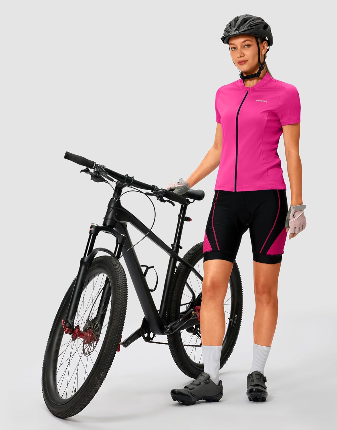 Women's Cycling Jersey Short Sleeve Bike Jersey Road Bike Shirts Biking Bicycle Tops with Pockets