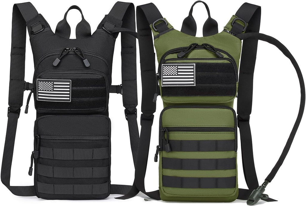 Insulated Water Hydration Pack Bag with 3L TPU Bladder Tactical Molle Hydration Backpack for Hiking Cycling Running