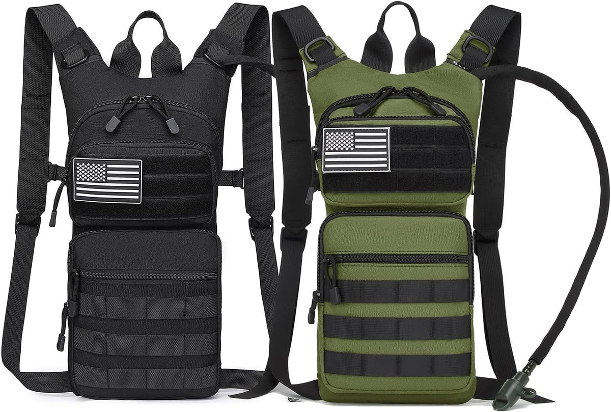 Insulated Water Hydration Pack Bag with 3L TPU Bladder Tactical Molle Hydration Backpack for Hiking Cycling Running