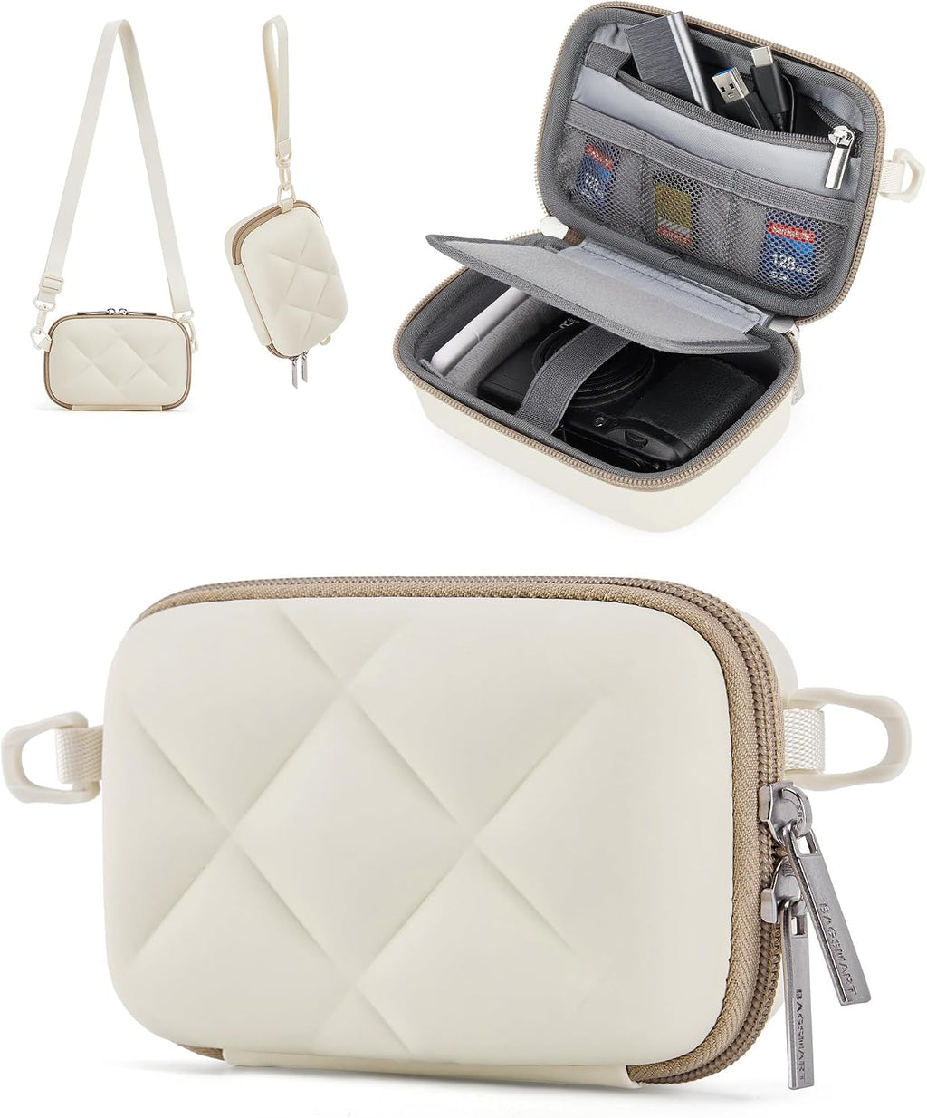 BAGSMART Digital Camera Case Protective Lightweight Camera Bag with Strap