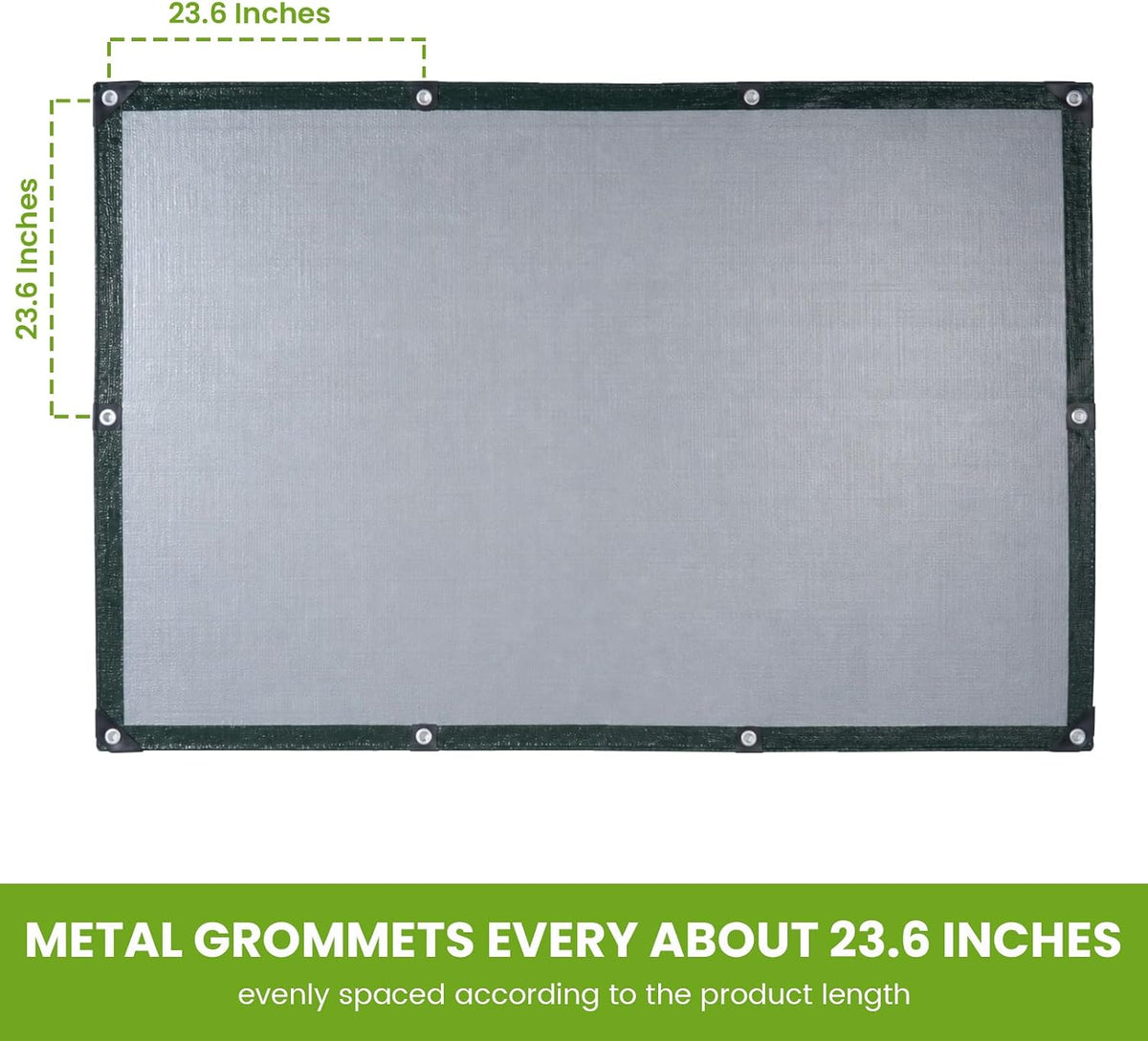 16x20Ft Tarps Heavy Duty Waterproof Green 10 Mil, Reinforced Edges Grommets