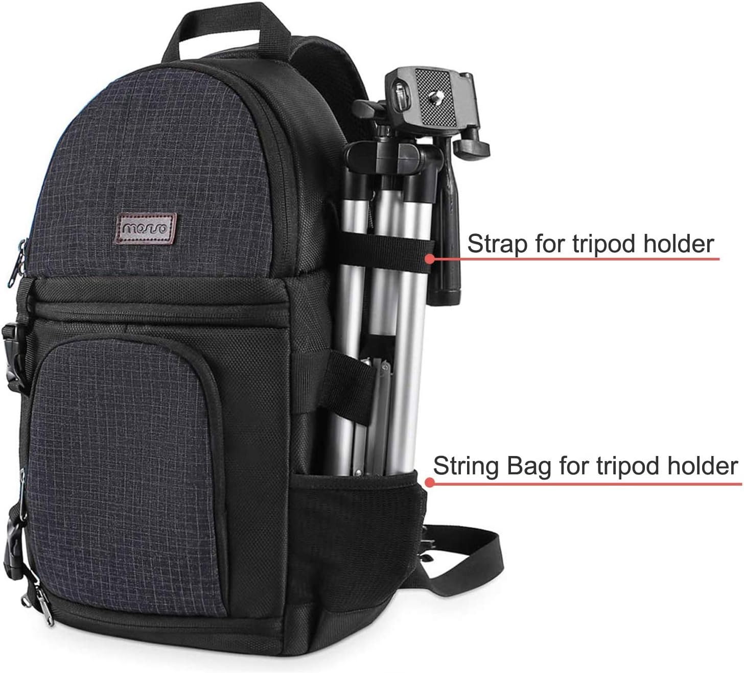 MOSISO Camera Sling Bag, Photography Shoulder Bag Compact Camera Backpack