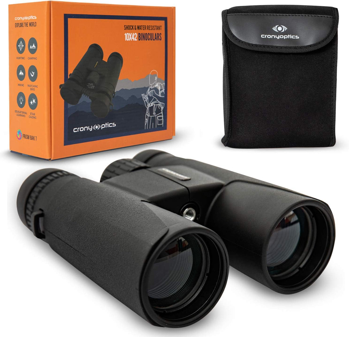 10x42 Binoculars for Adults, High Powered Binoculars for Bird Watching, Hunting, Hiking, Travel, Wildlife Viewing & Stargazing