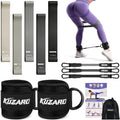 Ankle Resistance Bands with Cuffs, Resistance Bands Set for Working Out, Leg and Glute Exercise Bands – Home Gym Workout Equipment for Women, Booty Building, Pilates, Rehab, Physical Therapy