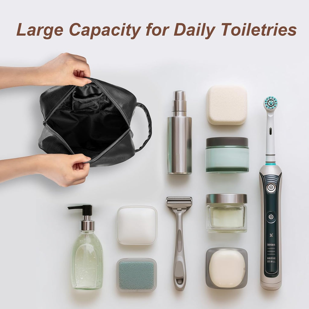 Travel Toiletry Bag for Men and Women, Black