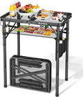 Raynesys Portable Folding Grill Table for Outside for Picnic, Camping