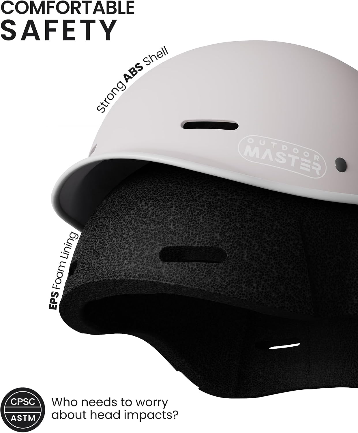 OutdoorMaster Adult Bike Helmet, Adjustable Safety Certified Cycling Helmet
