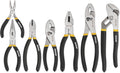 HURRICANE 7-Piece Pliers Set – 8" Water Pump, 8"/6" Slip Joint, 7" Linesman, 6" Diagonal, 6" & Mini Long Nose, Carbon Steel, Anti-Slip Double-Dipped Handle for Home, DIY, Automotive