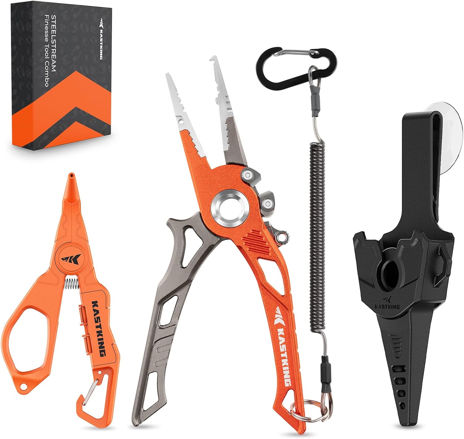 KastKing AlumaStream 7.5" Aluminum Fishing Pliers & Rig Tool Combo