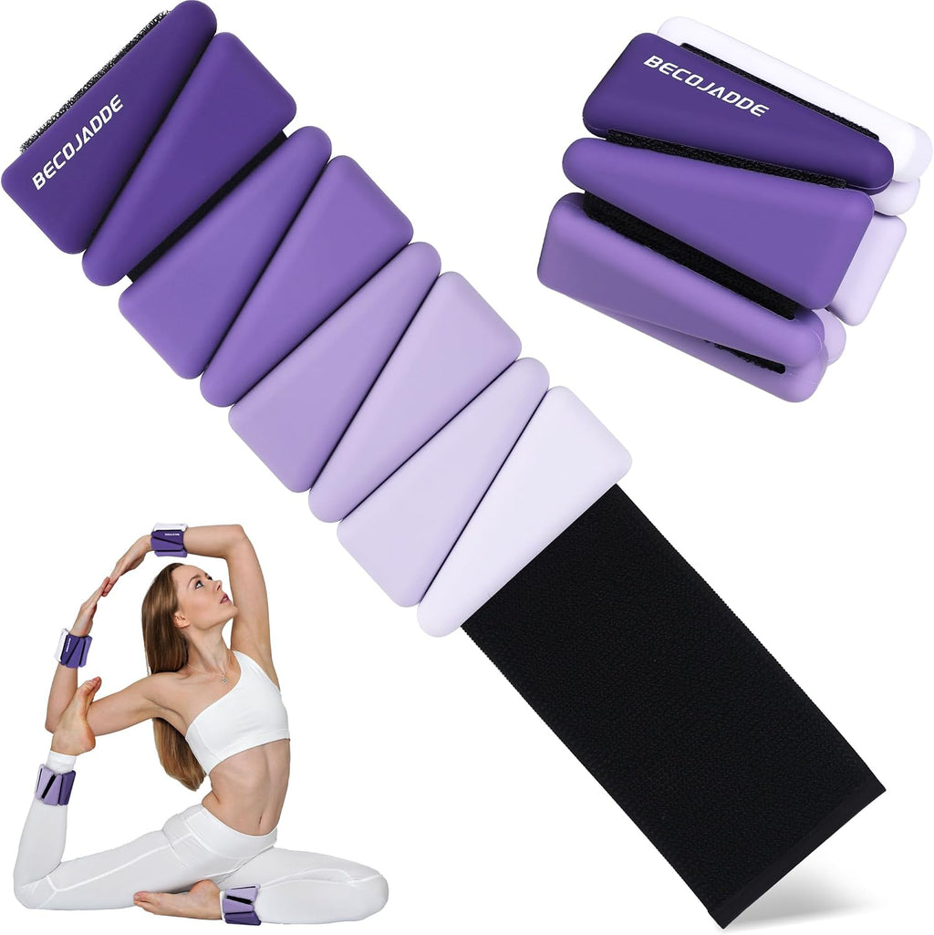 Ankle Weights for Women Adjustable Wrist Weights Set of 2 (1 lb/2 lb Each)