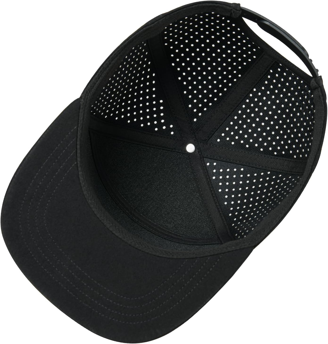 FEINION Men Laser Mesh Flat Brim Snapback Baseball Cap