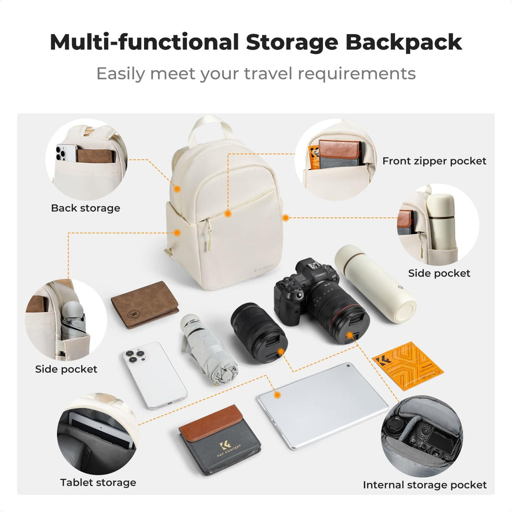 K&F CONCEPT Camera Backpack, Lightweight Compact Camera Bag 5L