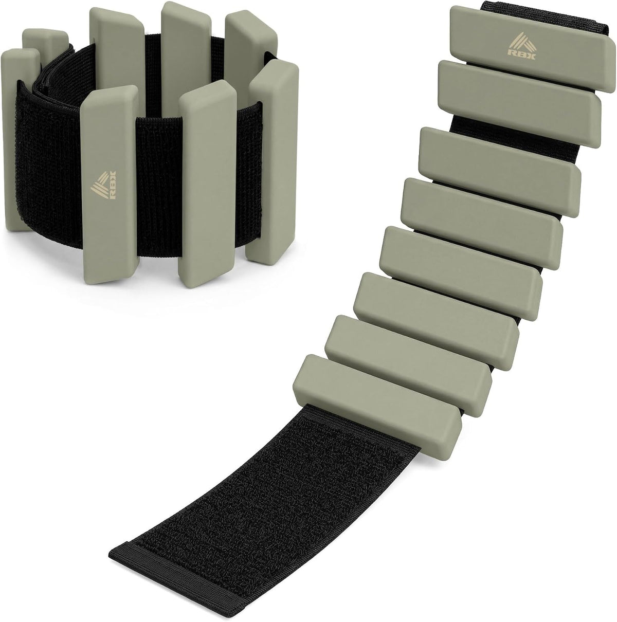 RBX Adjustable Ankle & Wrist Weights, Customizable for Pilates, Yoga, Walking, Barre, Home Workouts & Strength Training