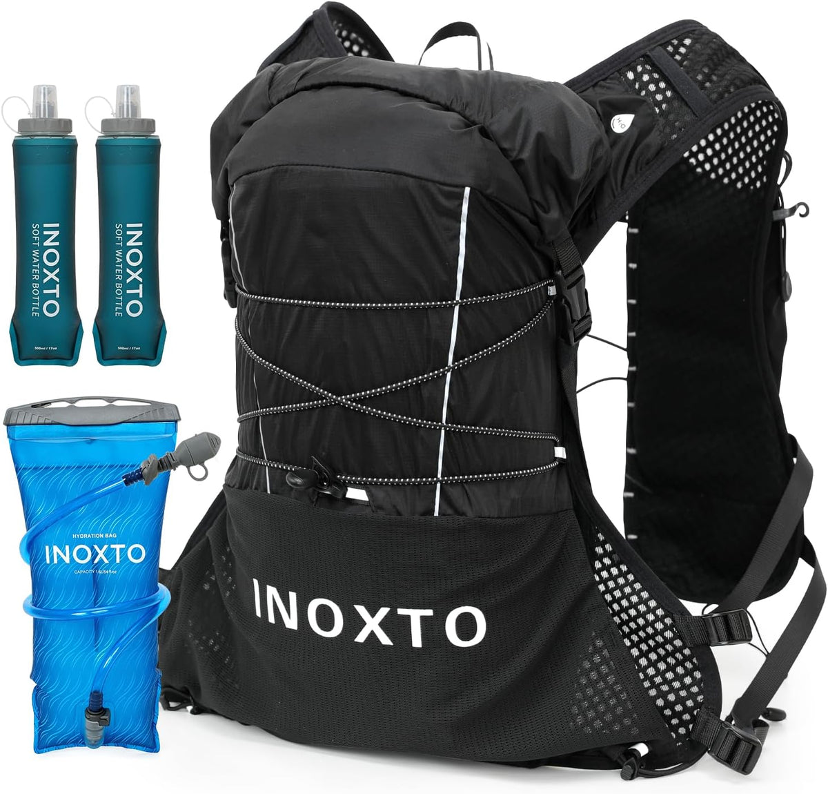 IX INOXTO Running Vest Hydration Backpack, Lightweight Running Backpack