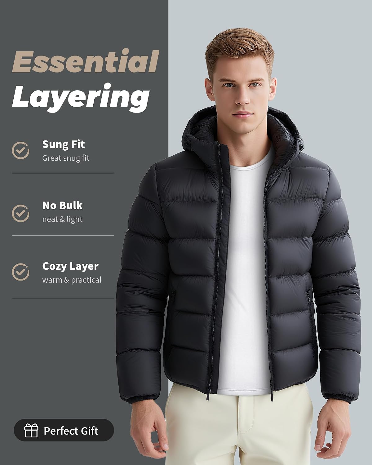 Thermal Underwear for Men Long Johns Set Fleece Lined Winter Cold Weather