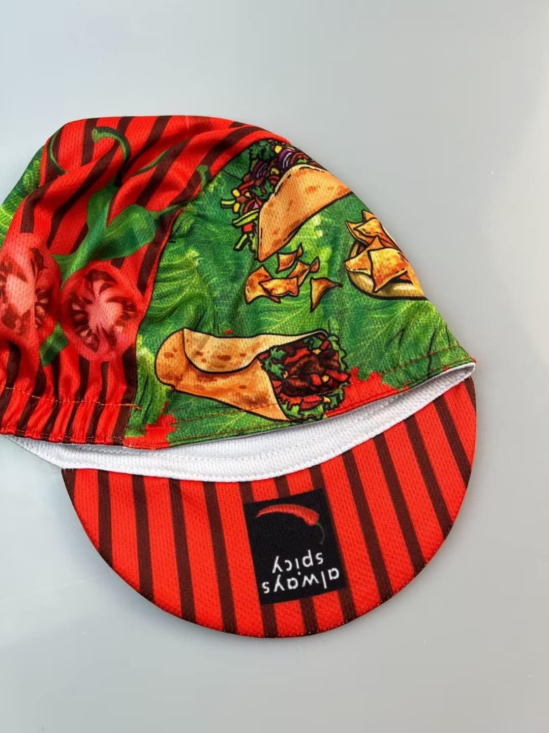Funny Cycling Cap - Polyester Cycling Hat-Under Helmet - Cycling Helmet Liner Breathable&Sweat Uptake