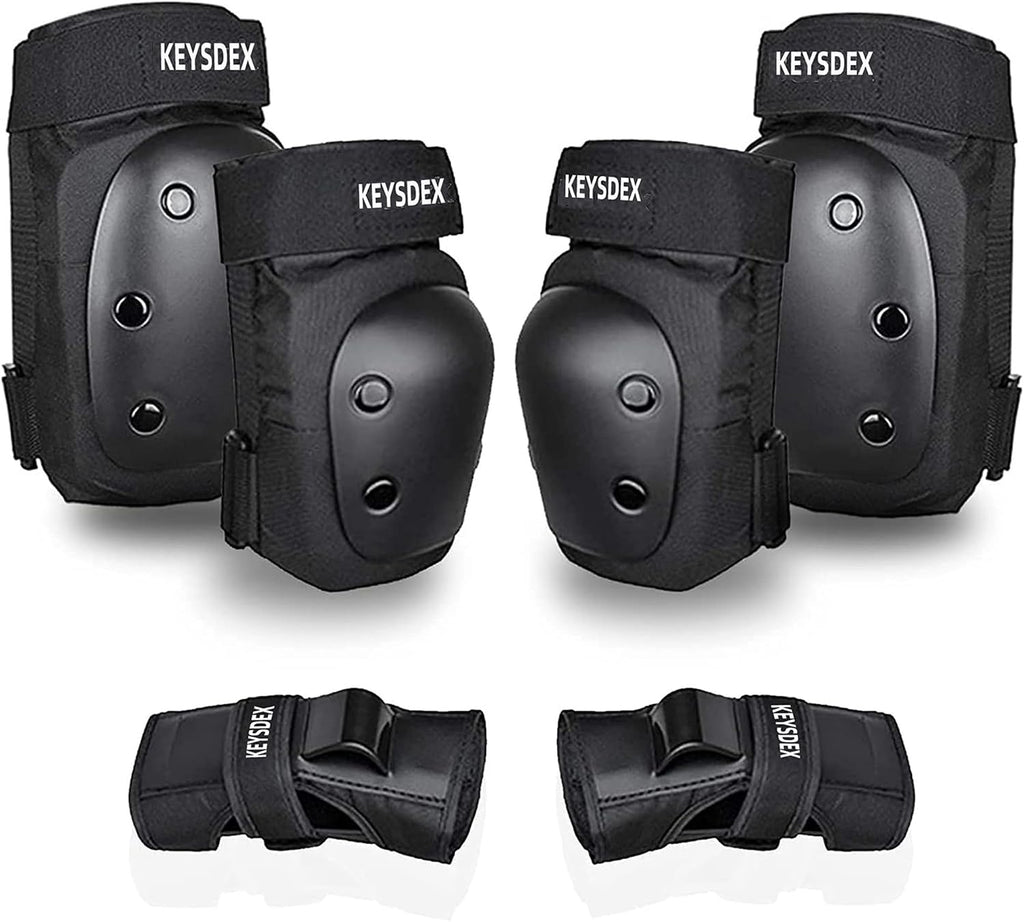 Knee Pads Elbow Wrist Guards 6-in-1 Protective Gear Kids Adults