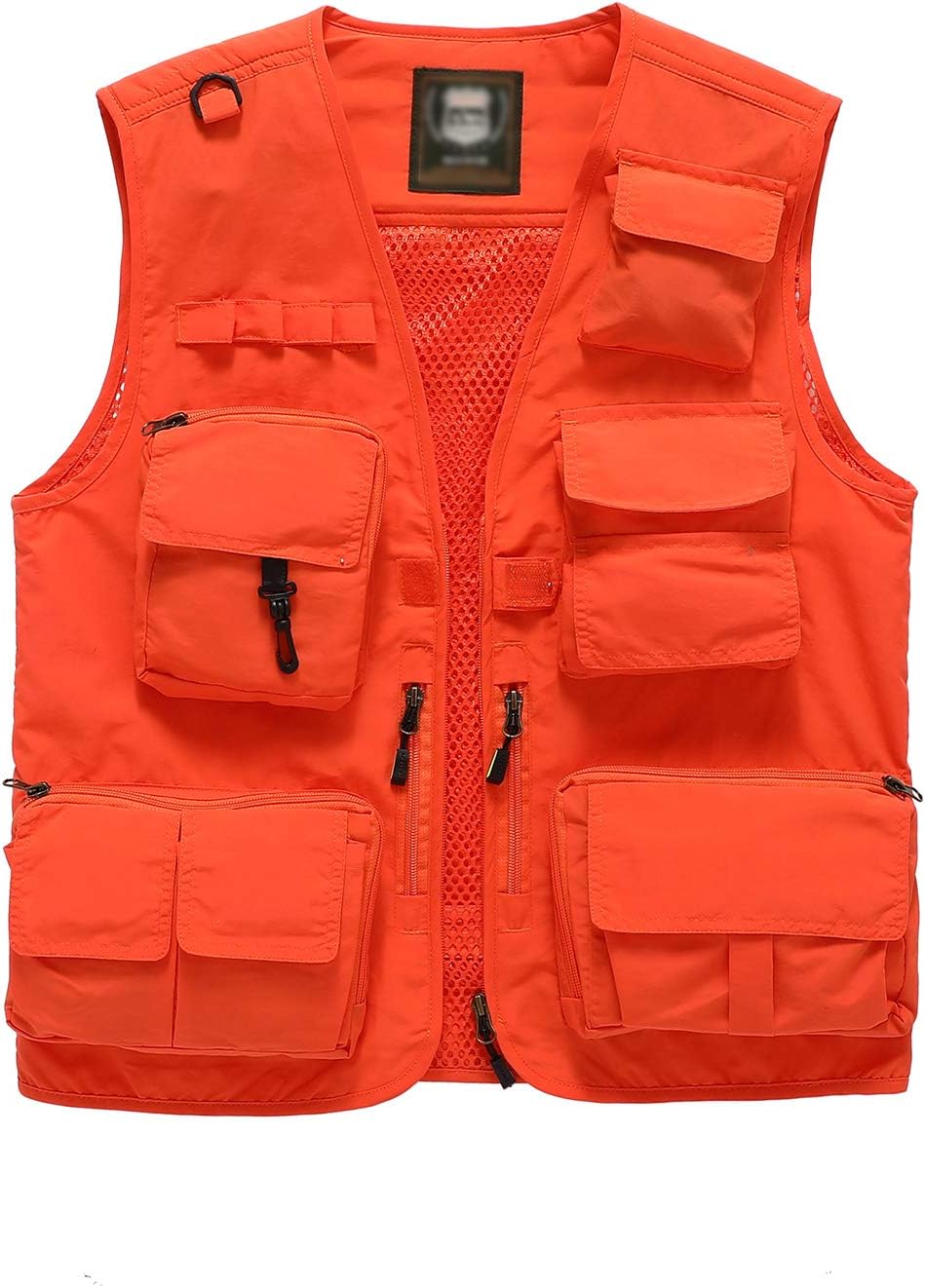 Hbufnha Outdoor Fishing Hunting Vest Multi Pockets Work Cargo Jacket