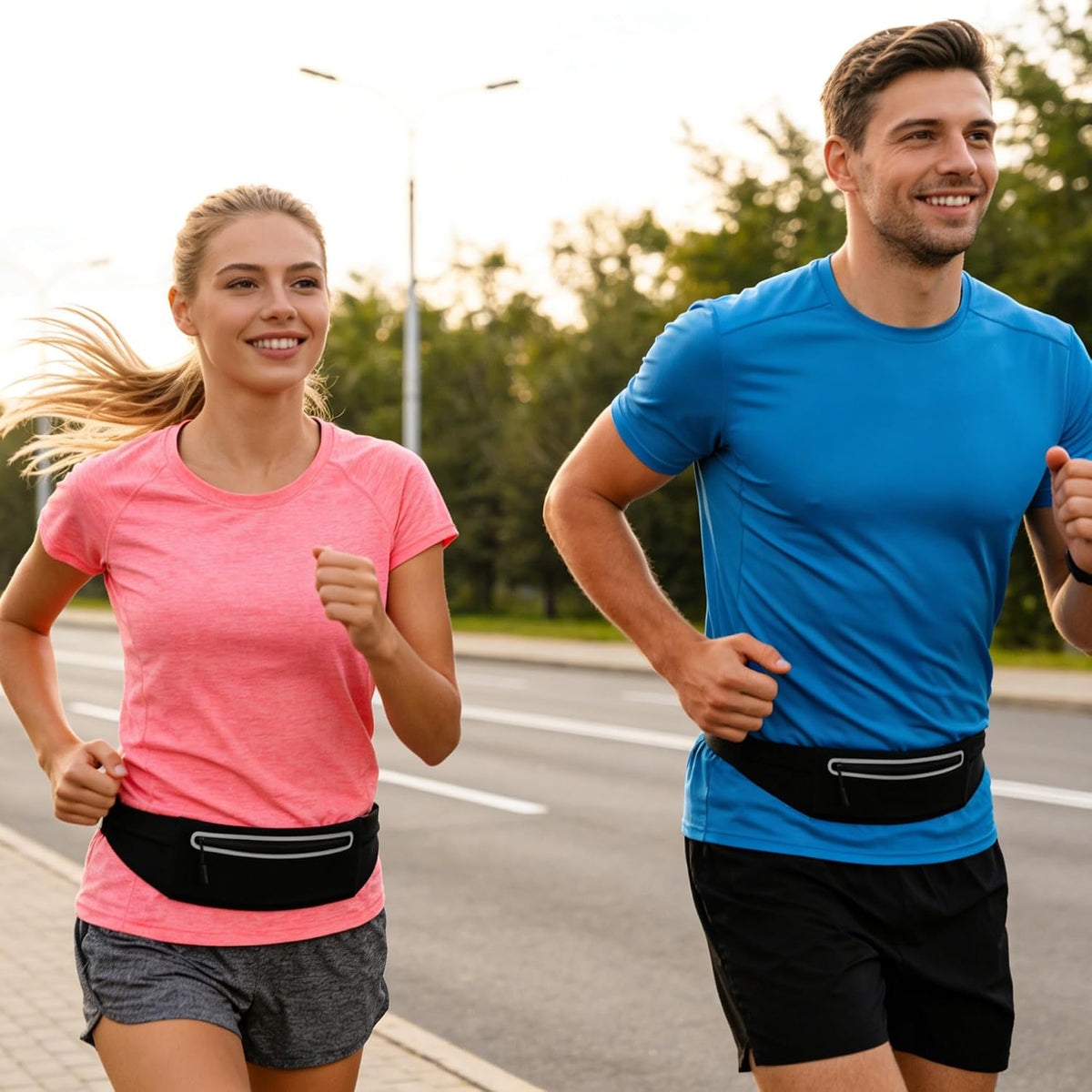 Slim Running Belt for Women Men,Phone Holder Waist Pack,Runners Fanny Pack