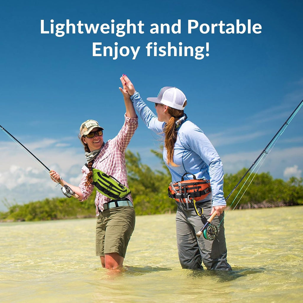 THKFISH Fishing Waist Pack, Fishing Tackle Bag Waterproof Fanny Pack for Women & Men Portable Sling Bag