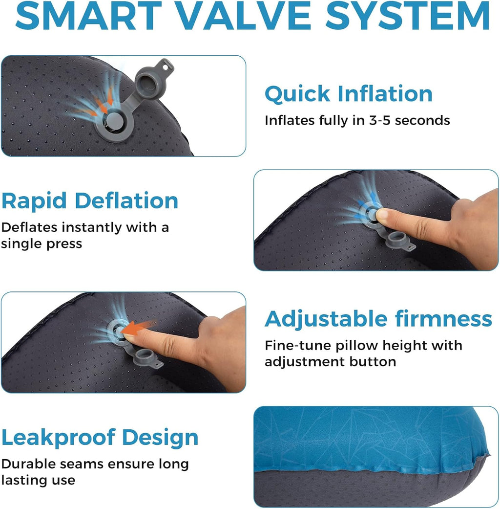 ATEPA Inflatable Pillow for Camping, 90 g Ultralight