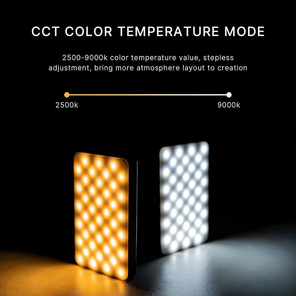 VIJIM VL120 RGB Video Light Portable LED Camera Light Panel 0-360Full Color