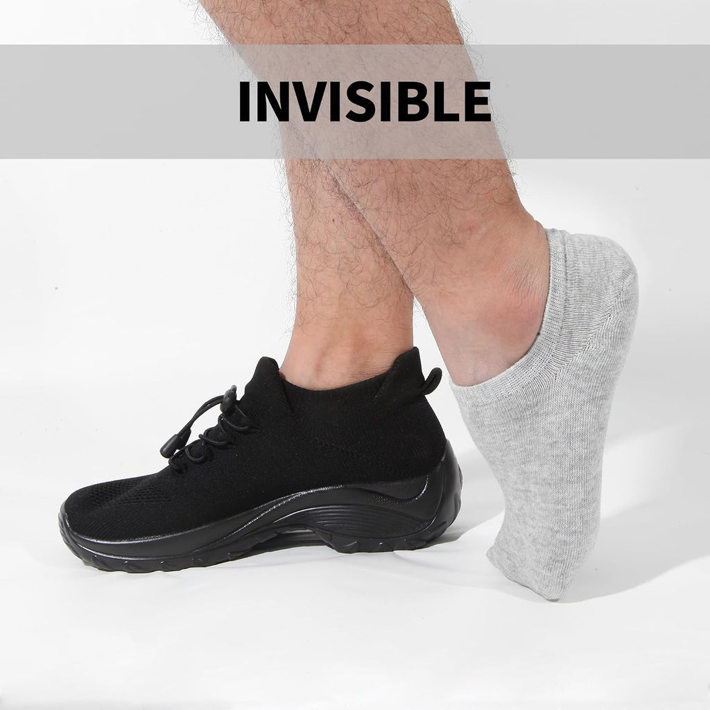 Nroktia 6/10 Pairs Non-Slip No Show Socks Men's & Women's Low-Cut Liners