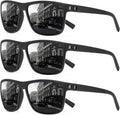 Square Polarized Sunglasses for Men and Women Lightweight Frame Sun Glasses with UV Protection