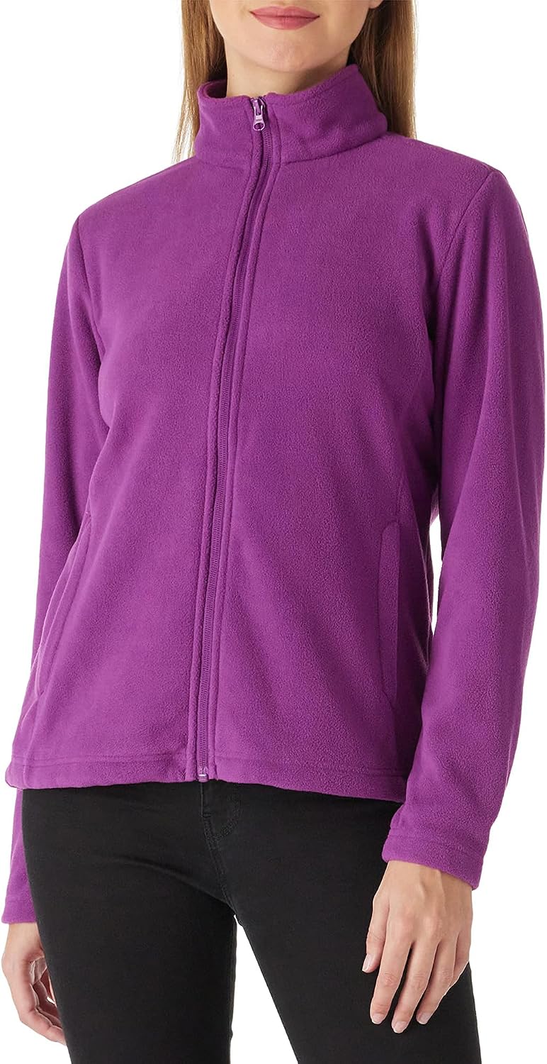 Outdoor Ventures Women's Lightweight Warm Polar Fleece Jacket Zip Up