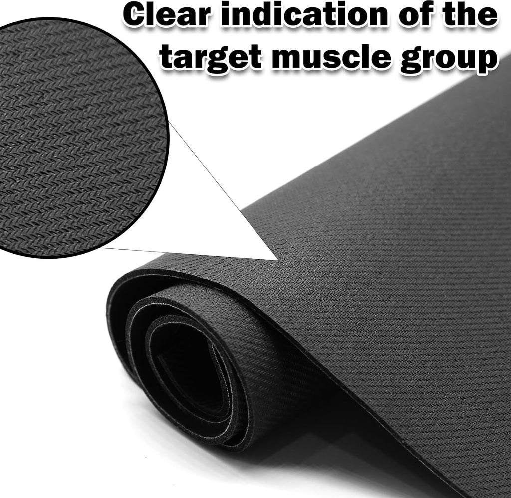 Anti-Slip Squat Mat, Squat Mat with Foot Position Sports Accessories for Home Workout, Anti-Slip & Shock-Absorbing Scientific Design Suitable for Home & Gym Use