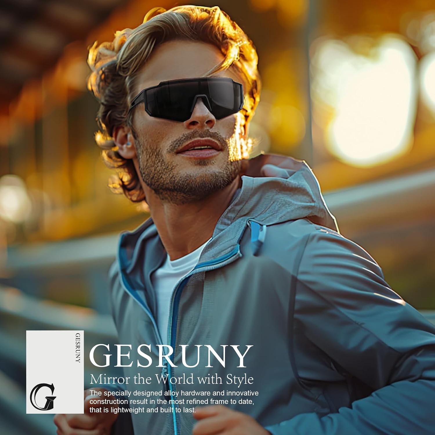 Polarized Sport Sunglasses Men Women TR90 Lightweight UV400