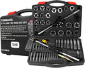 TOMMARS 51Pcs Jumbo Tap and Die Set, 1/4-20 to 1-14 SAE Threading