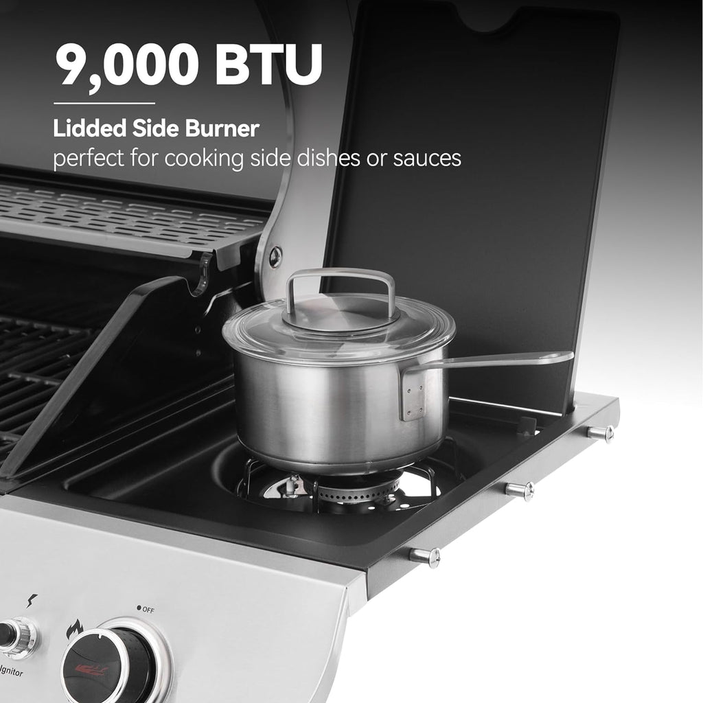 SG6002RC 6-Burner Gas Grill with Sear Burner Silver