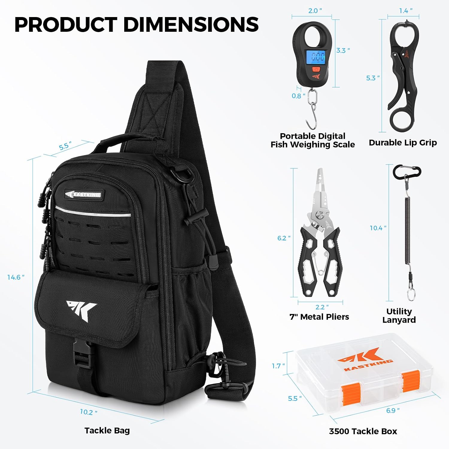 KastKing Everyday Essential Sling Tackle Bag & Tool Set