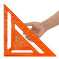 12 Inch Rafter Square, Carpenter Measuring Layout Tool,Aluminum Alloy Triangle Ruler Protractor for Woodworking andCarpentry - Imperial